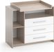 Vicco Oskar Commode – 113 x 100 cm Wit/Sonoma