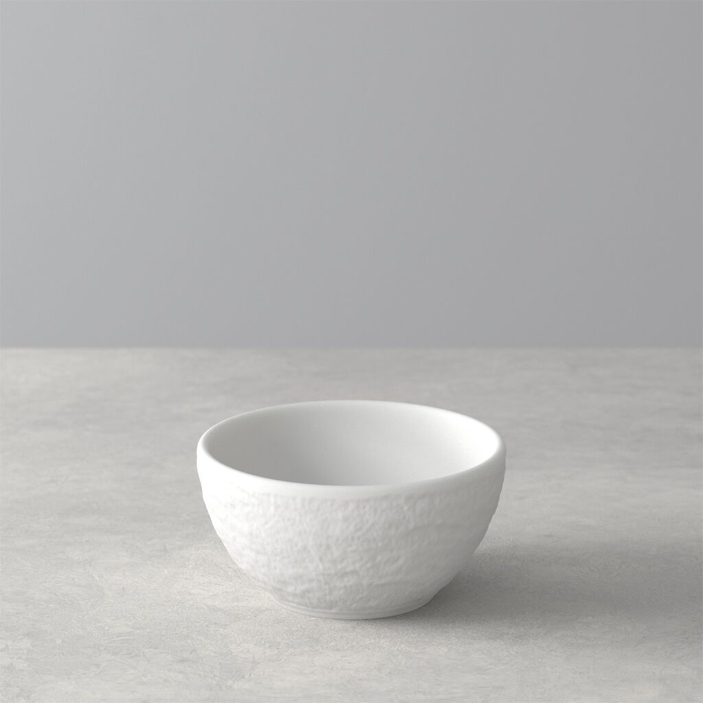 Villeroy & Boch Manufacture Rock Snack Bowl - Round - Porcelain - White - 0.06 l