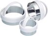 KitchenCraft Uitsteekset Rond RVS Wit 3-delig