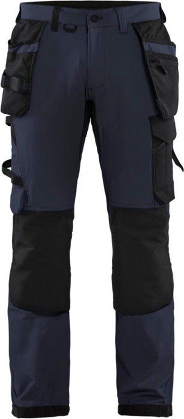 Blåkläder Werkbroek met 4-weg stretch 1522-1645 - Donker marineblauw/Zwart - C56