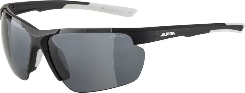 Alpina Defey HR Glasses - black matt/white/black mirror - 4003692301307
