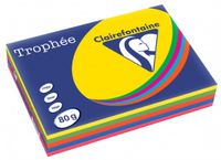 Clairefontaine 1708C inkjet printer paper A3 (297x420 mm) 500 sheets Blue, Green, Orange, Pink, Yellow