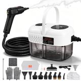 OEM Stoomreiniger 2500 W, handapparaat met 6 borstelkoppen, 1200 ml tank, 9 standen, paars
