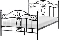 Beliani ANTLIA - Tweepersoonsbed - Zwart - 120 x 200 cm - Metaal