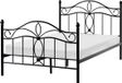 Beliani ANTLIA - Tweepersoonsbed - Zwart - 120 x 200 cm - Metaal