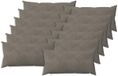 vidaXL Kussensloop Lichtgrijs Fluweel 40 x 80 cm (12 stuks)