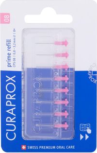Curaprox Interdentale Rager Prime Navulling CPS 08 Roze 3,2mm - 8 stuks