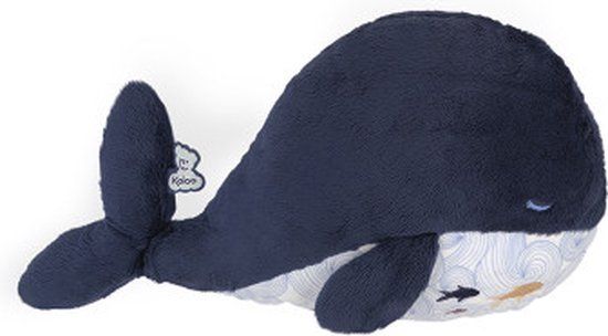 Kaloo Petit Calme Warmteknuffel Walvis - Warmtepad - 16,5 x 32 cm