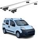Omac Barres De Toit Aluminium Certifiées Tüv Pour Peugeot Bipper 2008-2017 – Pour Rails De Toit Standards – Rainure En T – Charge Max 90 Kg – 2 Antivols Argent