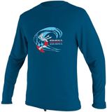 O'Neill T-shirt UV pour garçons - Manches longues - O'Zone Sun - Bleu foncé - taille 98-104cm