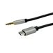 ROLINE 12.03.3218 Mobiele telefoonkabel Zwart, Grijs 3m