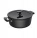 Fiskars Hardface Pan met deksel - 5L - Aluminium - Zwart