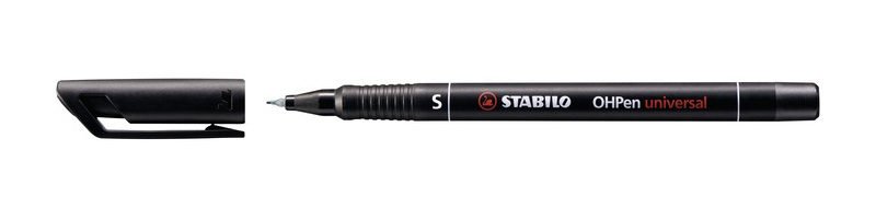STABILO OHPen, permanent marker, superfine 0.4 mm, zwart, per stuk
