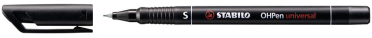 STABILO OHPen Permanent Marker - 0.4mm - Black