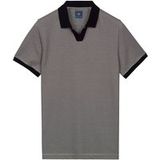 Baileys Modern Fit korte-mouwen trui donkerblauw, Gestreept