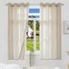 Rideaux en lin semi-transparents pour salon et chambre à coucher