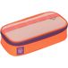 LÄSSIG School Space Pencil Case Unieke etui, Roze / neon oranje.