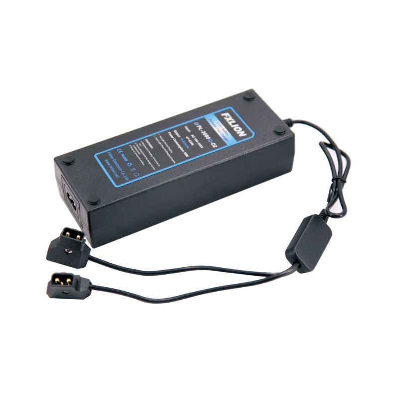 FXlion dual V-lock charger / AC adapter for BPM series (D-tap
