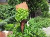 Rostikal Sac décoratif pour plantes rouille avec tige | Sac de jardin en patine fait main pour plantation