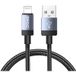 BWOO Câble de données et de charge USB-A - Lightning BO-X401L, 18W, 1m, Noir