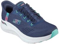 Skechers Hardloopschoenen voor dames Arch Fit 2.0 marineblauw/turquoise