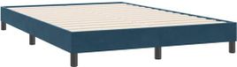 vidaXL Bedframe zonder matras, donkerblauw, 140 x 220 cm, fluweel