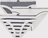 Petit Bateau Set van 3 gestreepte meisjesonderbroeken - Wit/Blauw + Blauw/Wit + Wit