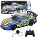 LEAN TOYS Afstandsbediening sportwagen blauw geel