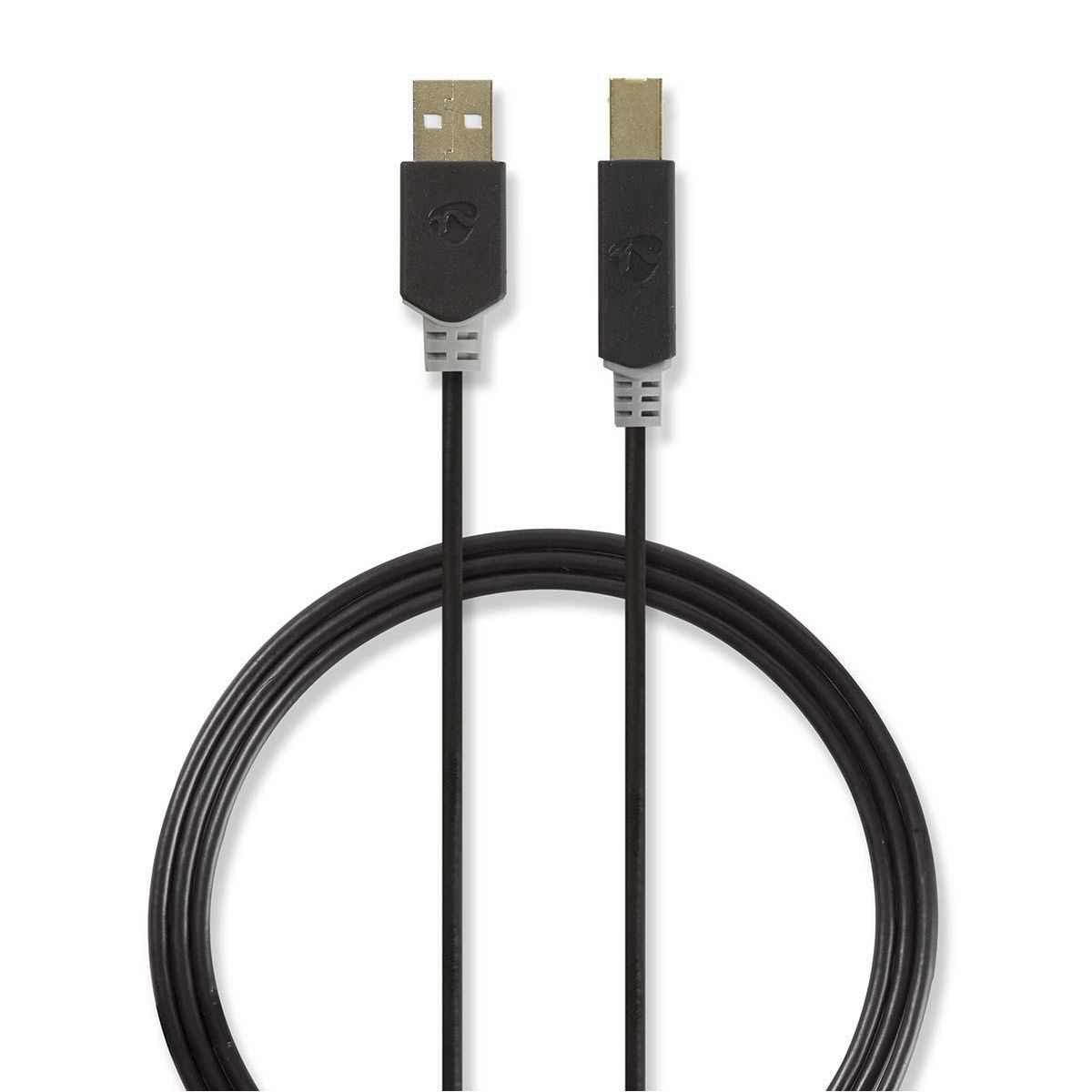 Nedis CCBP60100AT30 USB-kabel - 3 m - Antraciet