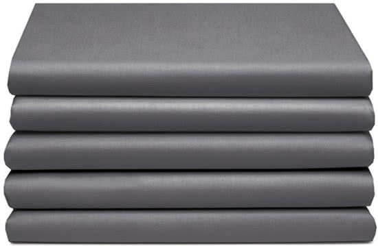 Cinderella Hoeslaken Flanel - 180x200/210 cm - Antraciet