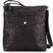 SPIKES & SPARROW Sac bandoulière en cuir DEBRA Crossover Black Noir