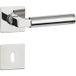 Hermat béquille INFINITY 02 en acier inox, BB - Porte de chambre chrome poli