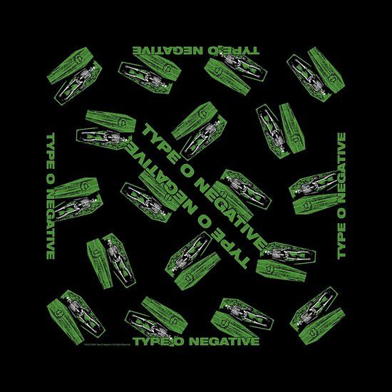 Type O Negative Coffins Unisex Doek - Zwart