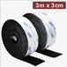 Quadrios 24CA321 Klittenband Haak- en Lusdeel Zwart 3m x 3cm