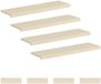 vidaXL - Trap - Tread - 8 - st - 90 - x - 30 - x - 2 - cm - Wit - Massief - Eikenhout