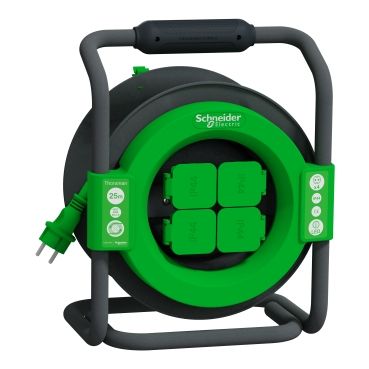 Kabelhaspel 25 Meter - IP44 - Spatwaterdicht - Schneider Electric IMT33147