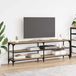 Prolenta Maison Exclusive - TV-meubels: 160 x 30 x 50 cm, ambachtelijk eikenfineer op samengestelde houtvezelplaat, met ijzeren details