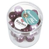 Rayher Renaissance glaswasparels, 10 mm, doos 32 stuks met groot gat, lila mix