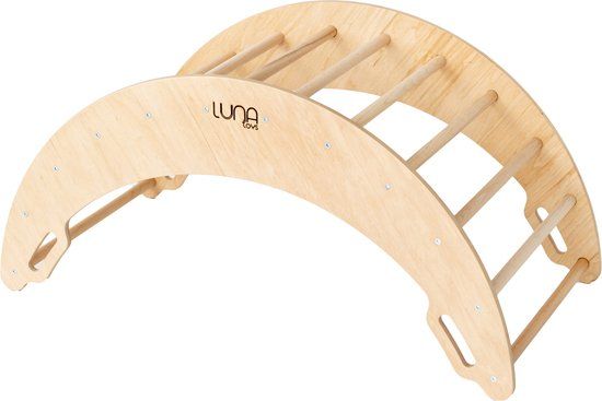 Luna Toys Naturel Houten Klimboog - Vanaf 36 Maanden
