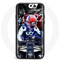 Maniacase Etui voor iPhone XS Formule 1 blauw Yuki Tsunoda
