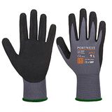 Portwest AP62 Nitrile & Leer Werkhandschoenen, Grijs, Maat 8M (2 Stuks)