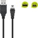 Goobay Mini USB Sync and Charging Cable, Black 1 m