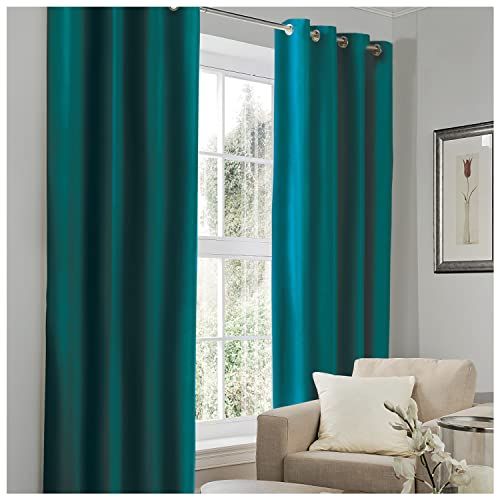GC GAVENO CAVAILIA Oogje Top verduisteringsgordijnen Donker Teal 66X54 Inch