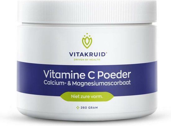 Vitakruid Vitamine C poeder calcium- & magnesiumascorbaat - 260 gram