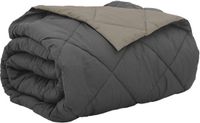 vidaXL Couette d'été 220 x 240 cm été 200 gsm gris clair et anthracite
