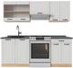 Vicco R-Line Complete keukeneenheid – 200 cm, WB Antraciet Wit landhuis/gouden eik