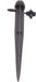 S&M 540042 druppelaar, verstelbaar, 360 °C/grondpen 0-70 l/u, 100 stuks, zwart