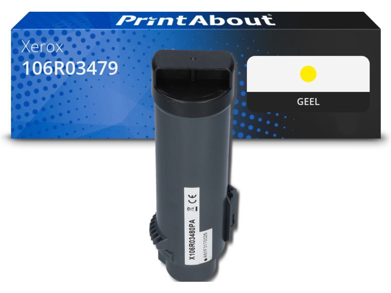 PrintAbout Toner 106R03479 Geel geschikt voor Xerox