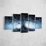 Homemania Wandfoto, boom 5, natuur en landschappen per woonkamer, meerkleurig, 100 x 3 x 60 cm, HM205PKNV-225, polyester, hout