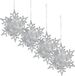 Christmas Decoration Koopman International Christmas Decoration kersthangers sneeuwvlokken - 4x -zilver -11,5 cm